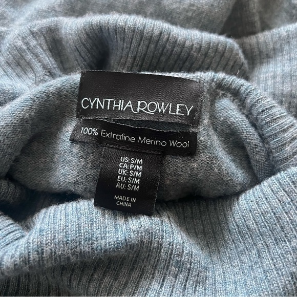 Cynthia Rowley 100% merino wool sweater womens size S/M oversized - Picture 3 of 6